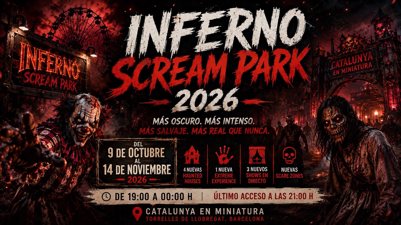 Inferno Scream Park 2026: fechas, entradas, novedades y toda la información